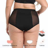 Échantillons gratuits ensemble de culottes de nuit menstruelles tricotées grande taille Culotte invisible anti-taches avec t-shirts pour les règles