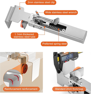 Pinces de tiroir télescopiques réglables en acier inoxydable Pinces de fixation pour le travail du bois Pinces d'installation pour tiroir d'armoire - Product Image 3