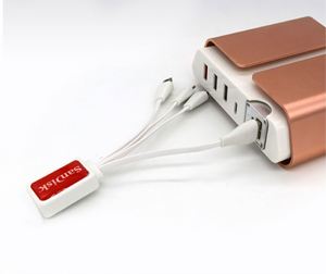Promotional Gift Marketing Customized Logo 4 in 1 Portable Multifunction Fast Charging Keychain Charging USB Cable - Product Image 3