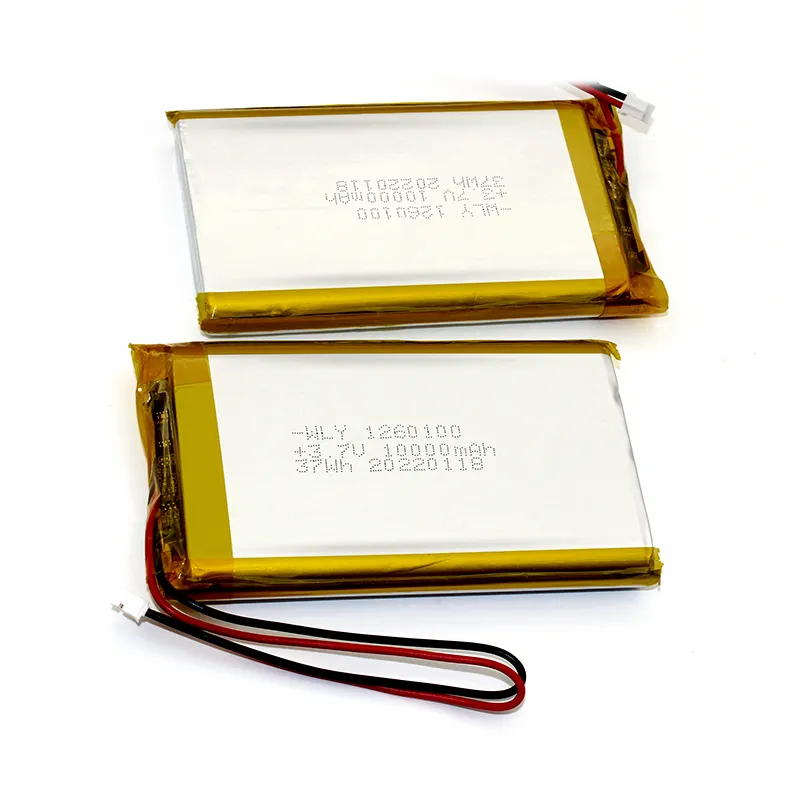 Batterie li-ion polymère 10000 mah lipo 10000 mah WLY 1260100 3.7v 10000 mah lipo batterie