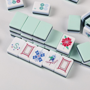 Four-Layer Spliced Acrylic American Mahjong Set for Home Travel Leisure <b>Mini</b> <b>Hand</b> Play Mahjong for Cross-Border Gambling Tables - Product Image 2