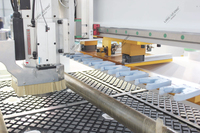 Nuevo enrutador CNC de alta calidad con cambiador automático de herramientas armario muebles Mdf banco de trabajo de adsorción al vacío enrutador ATC CNC