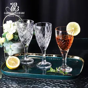 Vin verres à pied tasse gravé haute tige verre mélange moule en relief mariage champagne verre flûte transparent verres à boire