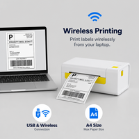 Imprimantes thermiques portables sans fil Airprint Y486 WiFi Direct Print pour les voyages, pour les formats A4 et LETTER