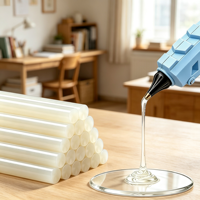 Bâtons de colle thermofusible EVA haute viscosité transparents, adhésif puissant pour pistolet à colle, pour bricolage, artisanat, travail du bois, emballage