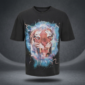 เสื้อยืดโอเวอร์ไซส์ผ้าคอตตอนเจอร์ซีย์แบบลำลองสำหรับทุกเพศ รุ่นใหม่มาแรง น้ำหนัก 200 กรัม สั่งทำพิเศษ พิมพ์ลายซิลค์สกรีน 4 สี CMYK สำหรับผู้ชาย - Product Image 3
