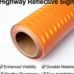 Film réfléchissant routier en PET de qualité ingénierie, livraison rapide, imperméable, résistant au soleil et au vent, pour usage extérieur - Product Image 1