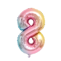 Vente en gros 32 pouces nombre ballon feuille hélium ballons pour mariage retour école Halloween Pâques Diwali fête célébrations