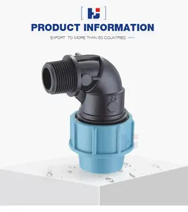 HDPE PP Compression Fitting Male Threaded Elbow For Water Supply And Irrigation Pipe Fittings