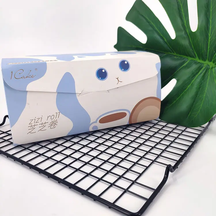 Pengiriman Gratis Paket Roti Dekorasi Kotak Kue Swiss Roll untuk Makanan Penutup