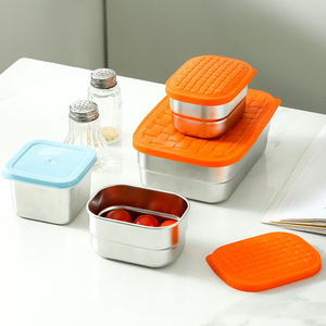 Stainless Steel Fresh-keeping <b>Box</b> With Sealed Lid Thickened Lunch <b>Box</b> Camping Food Packaging And <b>Storage</b> <b>Box</b> - Product Image 5