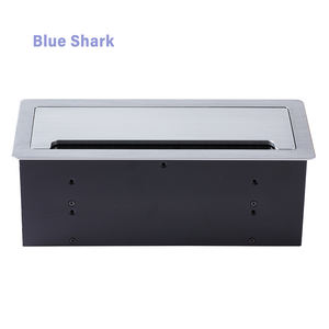 Prise de courant encastrée en aluminium à ouverture rabattable, anti-poussière, avec brosse, pour table de conférence, fournie directement par l'usine - Product Image 2