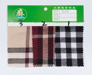 Tissu en mélange de <span class=keywords><strong>ramie</strong></span> et coton teint en fil, 55% <span class=keywords><strong>ramie</strong></span> 45% coton, 126 g/m², à carreaux, pour vêtements, écharpes et robes - Vente en gros - Product Image 4