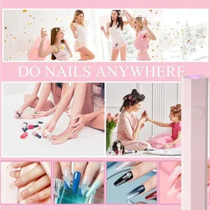 Handheld Monogram Lamp UV LED Nail Light For Curing All Gel Polish USB Rechargeable Quick Dry Manicure Machine Nail Art - Product Image 5