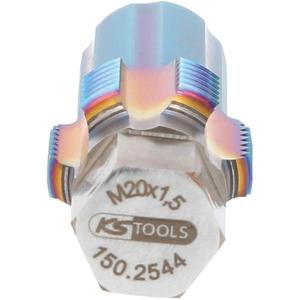 KS TOOLS - 150.2544 Taraud avec boulon de guidage pour capteurs NOx M20x1.5-MOTEUR EAN 4042146587676 ET JEU DE DISTRIBUTION - Product Image 1