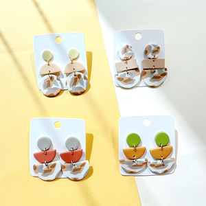 Vinyl Handmade Phim Hoạt Hình 3D Polymer Đất Sét Động Vật Bông Tai Dễ Thương Mèo Stud Bông Tai Tai Stud Cho Phụ Nữ Đồ Trang Sức - Product Image 4