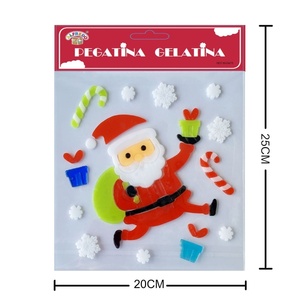 Decorazione di gelatina di natale "Santa Claus" 20x25cm per finestre