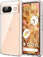 Étui de téléphone portable transparent fin et léger en TPU souple antichoc pour Google Pixel 8/8 Pro/9/9 Pro