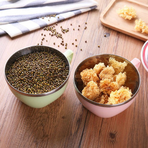 Stainless Steel Instant <b>Noodle</b> Bowl With Lid Round Handle Food Preservation Lunch <b>Box</b> For Adults - Product Image 3