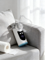 Nebulizer Portabel Veteriner Rumah Tangga Langsung dari Pabrik untuk Kucing & Anjing, Pereda Batuk & Dahak, Alat Diagnostik Hewan Peliharaan Genggam Berjaring