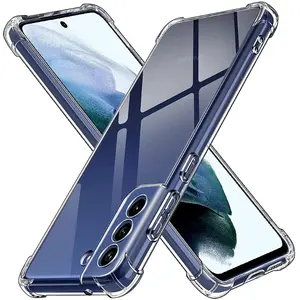 2023 Großhandel 1,5mm kristall klare TPU-Telefon hülle für Samsung Galaxy S23 Ultra S22 S21 Plus stoß feste Silikon-Telefon hülle