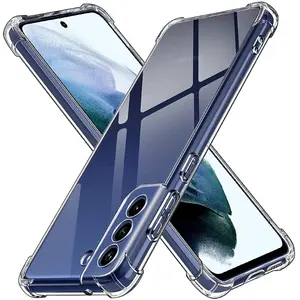 Funda de teléfono de TPU transparente y cristal de 2023mm para <span class=keywords><strong>Samsung</strong></span> Galaxy S23 Ultra S22 S21 Plus, funda de silicona a prueba de golpes, venta al por mayor, 1,5 - Product Image 1