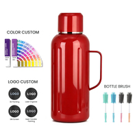 850ml 1500ml 28oz 50oz Termos Kopi Stainless Steel dengan Gagang, Dinding Ganda Terisolasi, untuk Rumah, Kantor, dan Berkemah