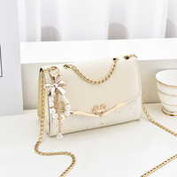 Vente directe usine Dropshipping Nouveauté 2022 Sac bandoulière simple carré moyen en PU à paillettes avec fermeture éclair, style mode coréenne pour femme