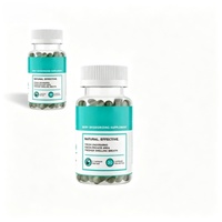 Capsules de chlorophylle de marque privée OEM (contenant des feuilles de persil et des feuilles de menthe) Capsules de beauté corporelle