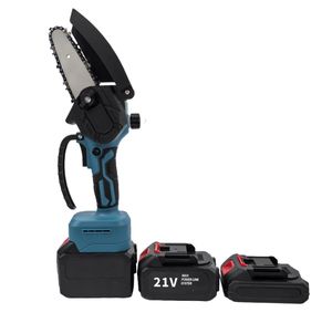 6 pouces 21V Industriel Portable De Poche Électrique Brique Scie À Chaîne Sans Fil Scie À Chaîne Moteur Brushless 5AH Batterie - Product Image 6