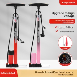 Pompe à vélo durable, pompe à pied pour vélo, tête de <span class=keywords><strong>valve</strong></span> intelligente, 160 Psi, <span class=keywords><strong>valve</strong></span> Presta, Schrader, <span class=keywords><strong>Dunlop</strong></span> à inversion automatique - Product Image 4