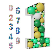 Support en mousse KT pour cadre de boîte à ballons numérotés en mosaïque DIY pour décoration de fête d'anniversaire ou de mariage