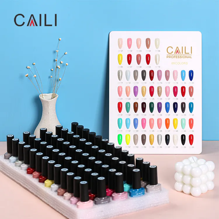 2023 Kit de fournitures pour ongles acrylique UV vernis à ongles Gel Learner OEM Set 790 couleurs Gel vernis à ongles label privé vernis gel