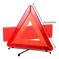 Triangle de Signalisation Réfléchissant d'Avertissement, Poteau Routier, Panneaux de Danger Imprimés pour la Sécurité, Dispositif d'Alerte Précoce pour Voiture