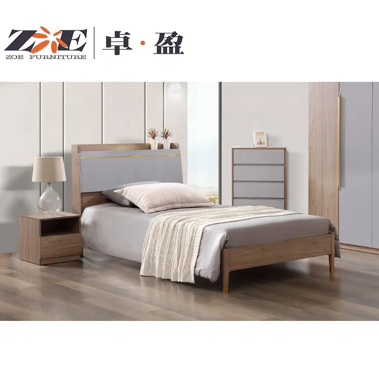 Muebles modernos para el hogar, camas de madera para dormitorio en tamaño completo