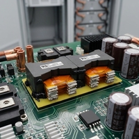 Transformateur planaire monophasé AC/DC Flyback 2000W à 98% d'efficacité, noyau en ferrite PQ5033, haute stabilité, 240V à 400V