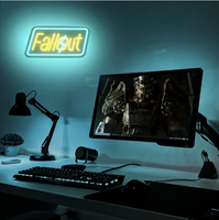 Enseignes néon Fallout, enseigne LED, enseigne néon gaming, décoration Fallout