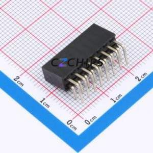 FH2.54-06-08PWS Pin Socket Bent Lead Through Hole,P=2.54mm Connector 2x8P 2.54mm 2.54mm Square Hole - Product Image 2