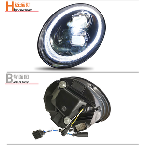 Conjunto de Faros Delanteros LED para VW Beetle <span class=keywords><strong>2006</strong></span> a 2012, 2007, 2008, 2009, Par de Faros para <span class=keywords><strong>Volkswagen</strong></span> Beetle - Product Image 5