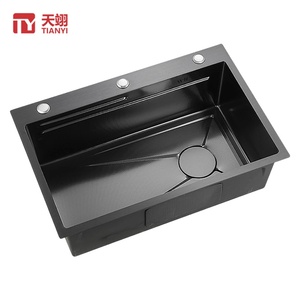 Modern Luxury Stainless Steel Single Bowl <b>Kitchen</b> Nano <b>Sink</b> Thickened Steel Handmade Smart Multifunctional <b>Kitchen</b> <b>Sink</b> - Product Image 1