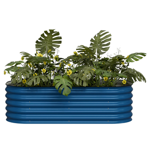 Jardinière surélevée en acier galvanisé de 17 pouces de hauteur, jardinières et bacs à plantes d'extérieur <span class=keywords><strong>pour</strong></span> légumes et fleurs - Product Image 3