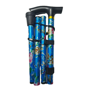 Bastón para caminar, bastón plegable ajustable, bastón de aluminio con mango ergonómico para hombres, mujeres, ancianos, discapacitados, embarazadas - Product Image 1