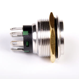 Interruptor de botón de metal de acero inoxidable impermeable IP67 de 22mm TOOWEI - Product Image 3