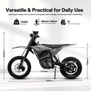Nouvelle moto tout-terrain Em5, batterie 48V/20.8AH, 2500W, vitesse élevée, E-Pit Bike, cadre en acier, trois vitesses - Product Image 6