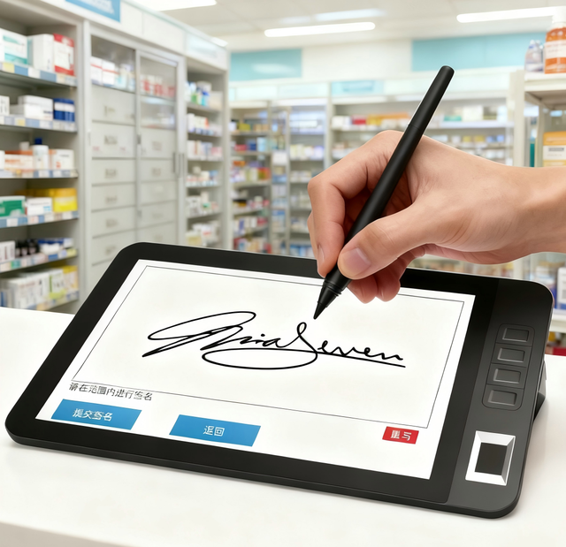 10.1inch Digitual Signature Tablet with Graphics Battery-free Stylus ODM OEM