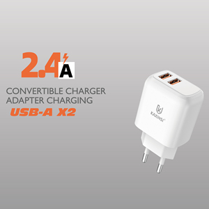 Precios Bajos Cargador EU 2.4A USB-A*2 Carga Inteligente Simultánea Compatible con <span class=keywords><strong>Dos</strong></span> Dispositivos Teléfono Móvil/Tableta/PS3/<span class=keywords><strong>PS4</strong></span> KAXINSI KC-221 - Product Image 2