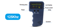 Copieur de cartes RFID Techrfid 125kHz LF portable en ABS, programmeur, lecteur et inscripteur, portée de lecture 0-5cm, batterie rechargeable, ISO 11784/785