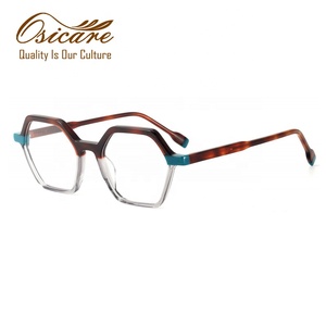 Lunettes en acétate de haute qualité faites à la main pour hommes, myopie, montures optiques en cellulose plastique Mazzuccelli de qualité supérieure pour femmes - Product Image 4