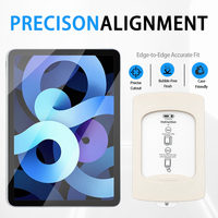Protector de Pantalla para iPad de Vidrio Templado con Kit de Instalación con Bandeja Antipolvo, Alineación Automática y Aplicación Fácil para iPad