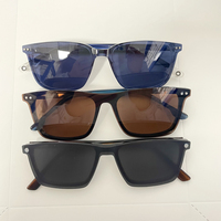 Lunettes de soleil polarisées à clipser pour hommes, femmes et unisexe, de haute qualité, tendance, motif uni, monture intégrale, protection UV, OEM